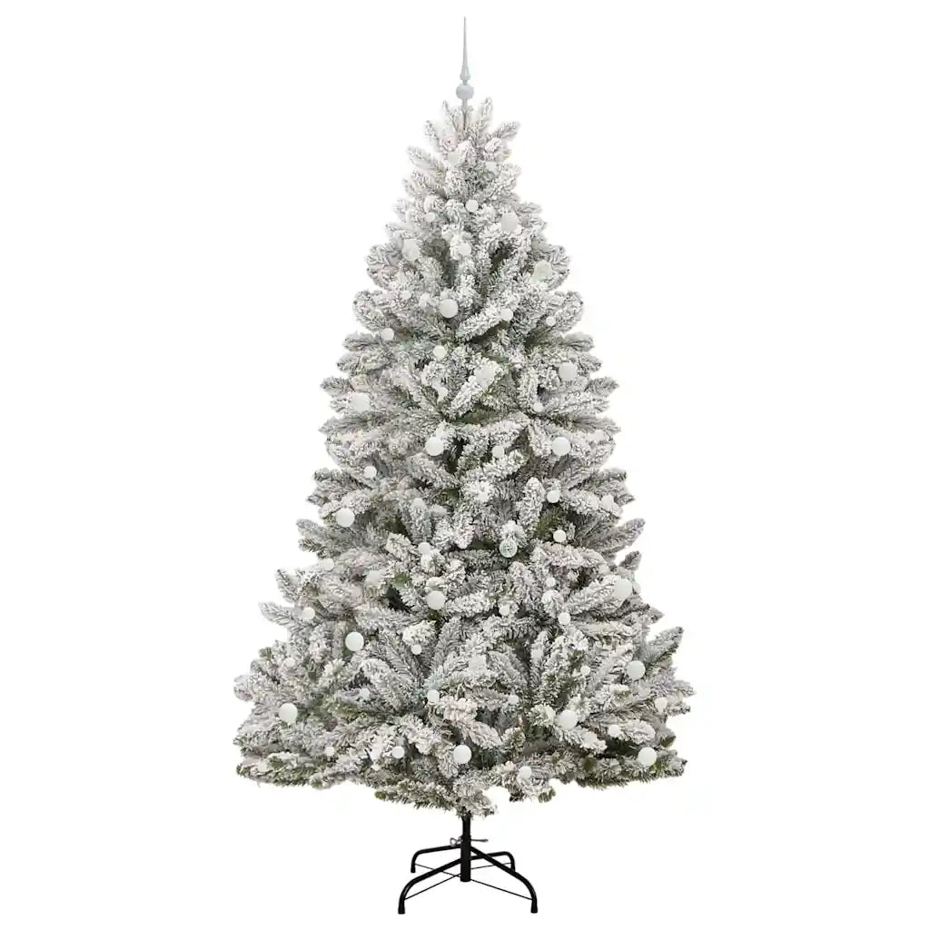 Albero di Natale artificiale con 300 LED Verde e Bianco 240 cm 3395769