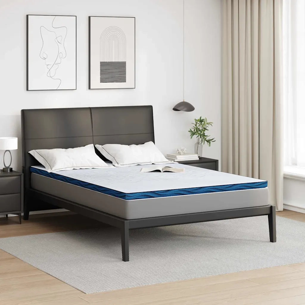 Topper per materasso Bianco 140 x 200 cm Tessuto Jacquard 4106260