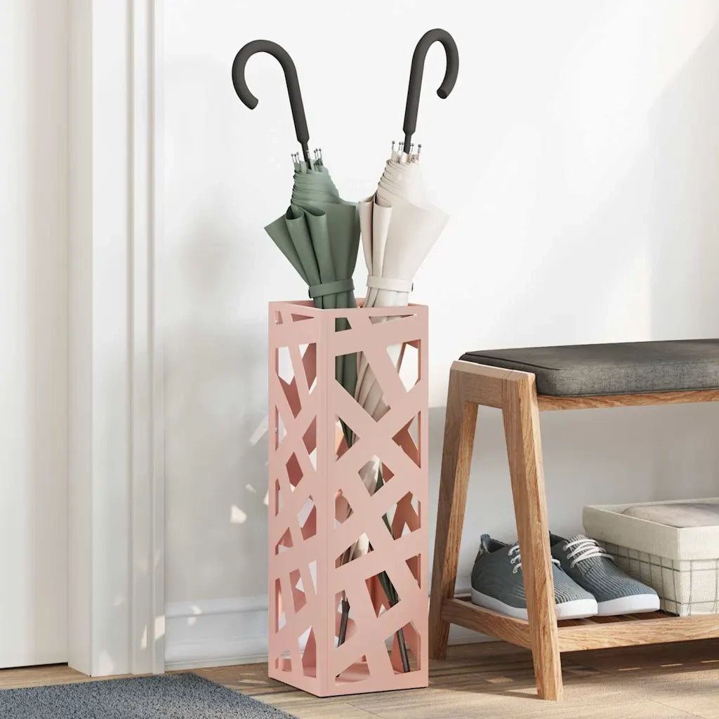 Supporto per Ombrellone Rosa 15,5 x 15,5 x 49 cm Metallo 868495