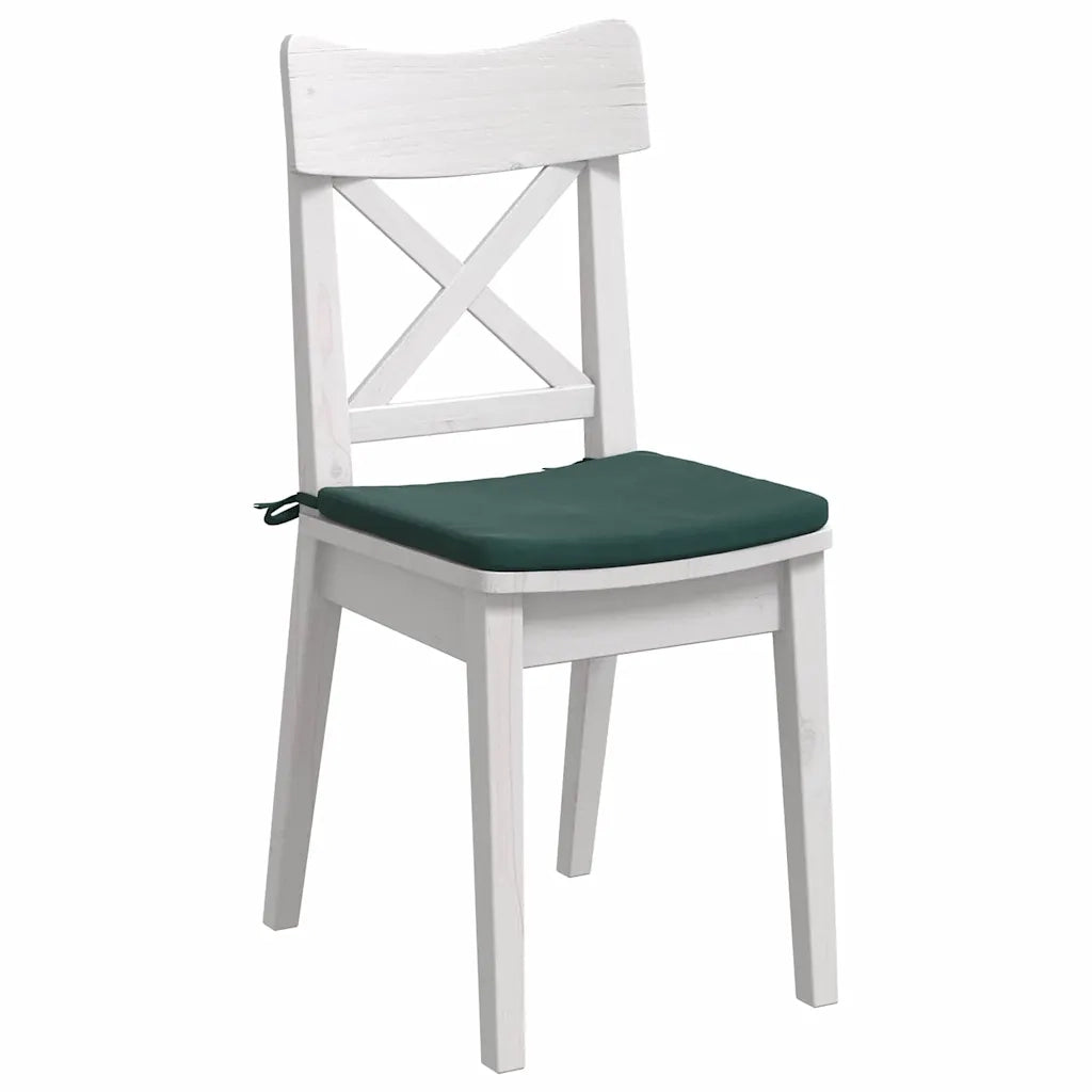 Cuscini per Seduta 4 pz | Cuscini per sedie Verde Scuro 40 x 40 x 3 cm Velluto