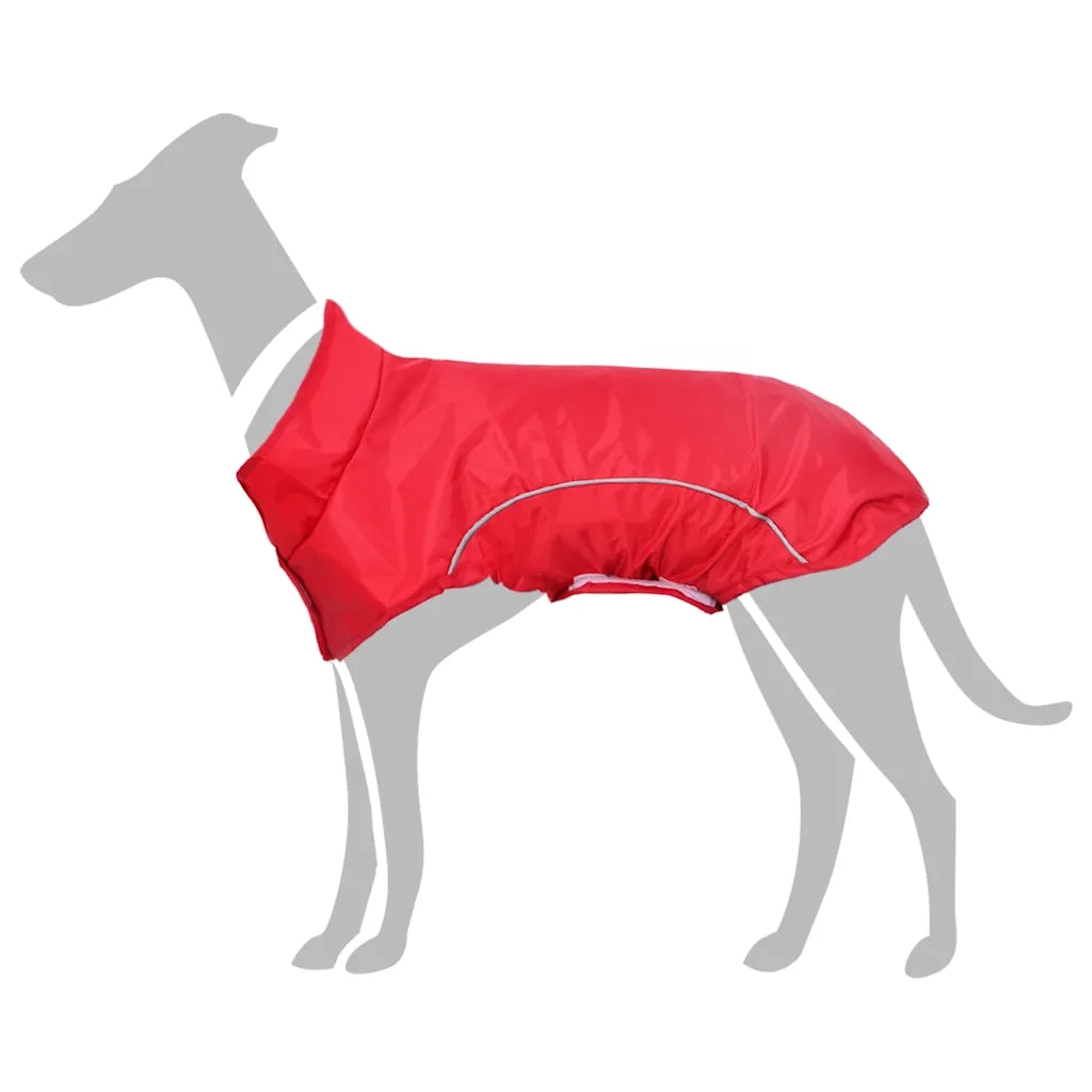 Impermeabile per Cani con Strisce Riflettenti Poliestere M CFW5820925