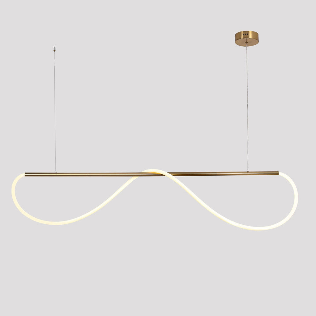 Lampada a sospensione LED Meleca 36W oro/bianco telecomando