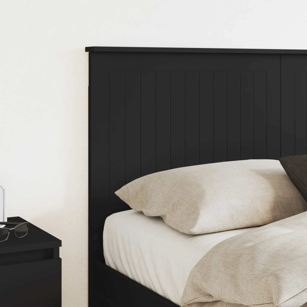 Testiera | Testata con Testiera | Testata Rovere Nero 140 cm Legno multistrato