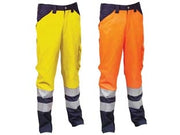 PANTALONE ENCKE AD ALTA VISIBILITA'  tg.S  giallo fluo/navy    COFRA