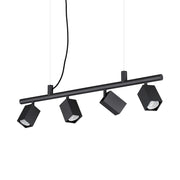 Lampada A Sospensione Dynamite 4 Luci Gu10 Nera