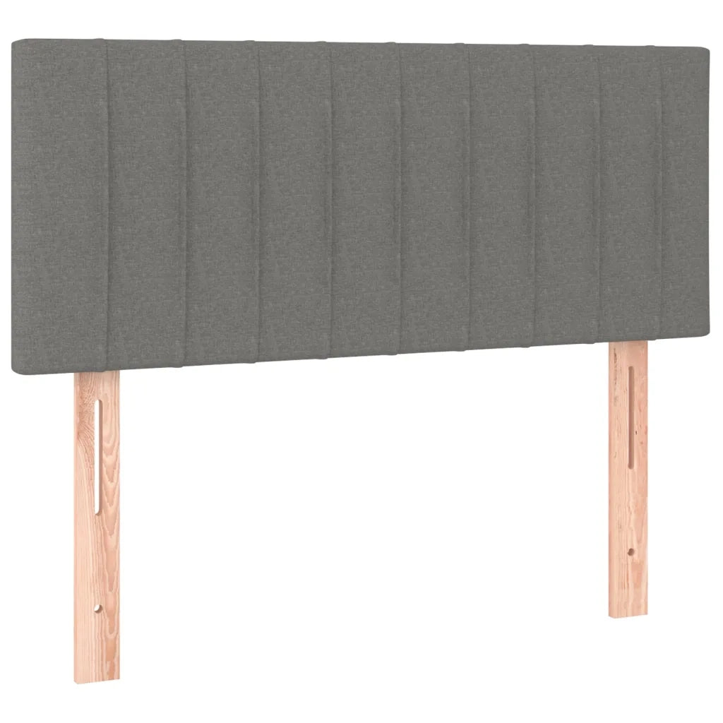 Giroletto a Molle con Materasso Grigio Scuro 90x190 cm Tessuto 3140178