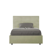 Letto 1 Piazza e Mezzo 120x210 cm Senza Rete Mika Tè verde