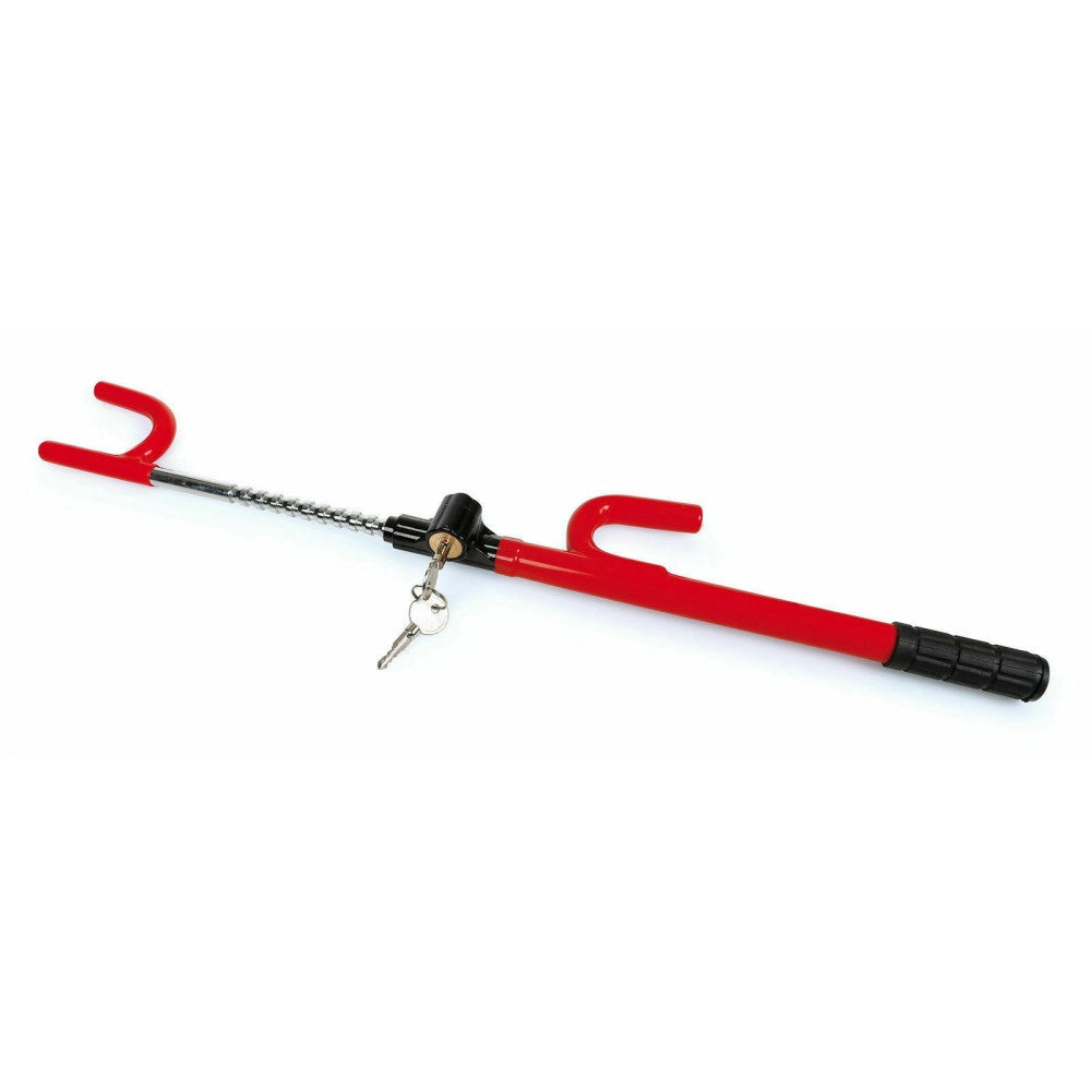 Trade Shop - Asta Blocca Sterzo Per Volante Auto Antifurto Sicurezza Macchina Anti Theft 60cm -