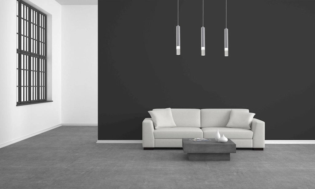 Lampada a sospensione Milagro ICE LED 15W cromo 3 luci