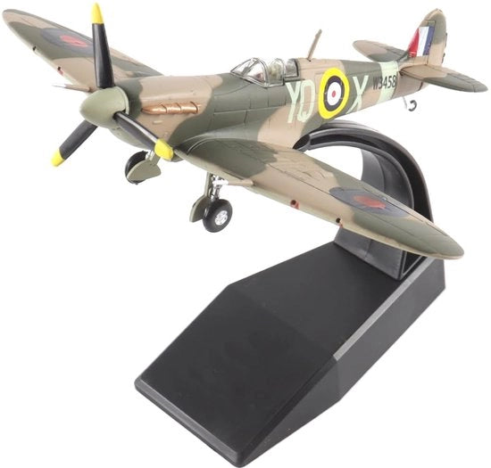 Replica di un Caccia RAF - Scala 1/72 - Modello in Metallo - W3458 - Display con Supporto - Dettagli Storici Accurati - Aereo da Caccia in Miniatura