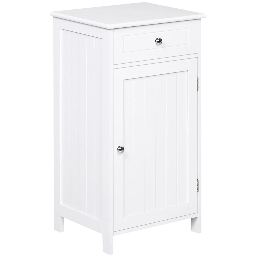 Mobiletto Bagno con 2 Cassetti ¨C zephmum ¨C Bianco 43x34x77 cm