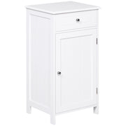 Mobiletto Bagno con 2 Cassetti ¨C zephmum ¨C Bianco 43x34x77 cm