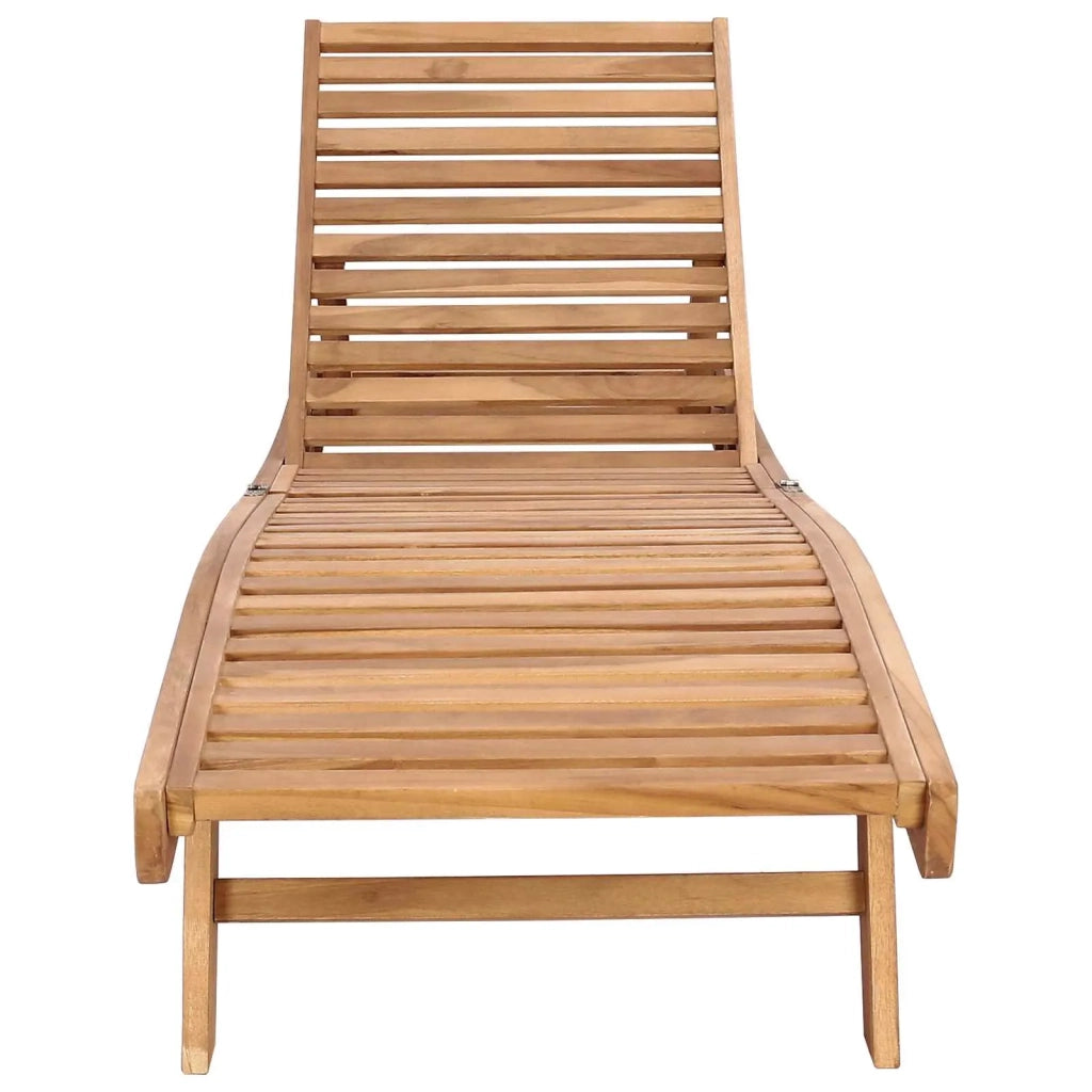 Lettino da sole Marrone Legno di teak solido 42032681