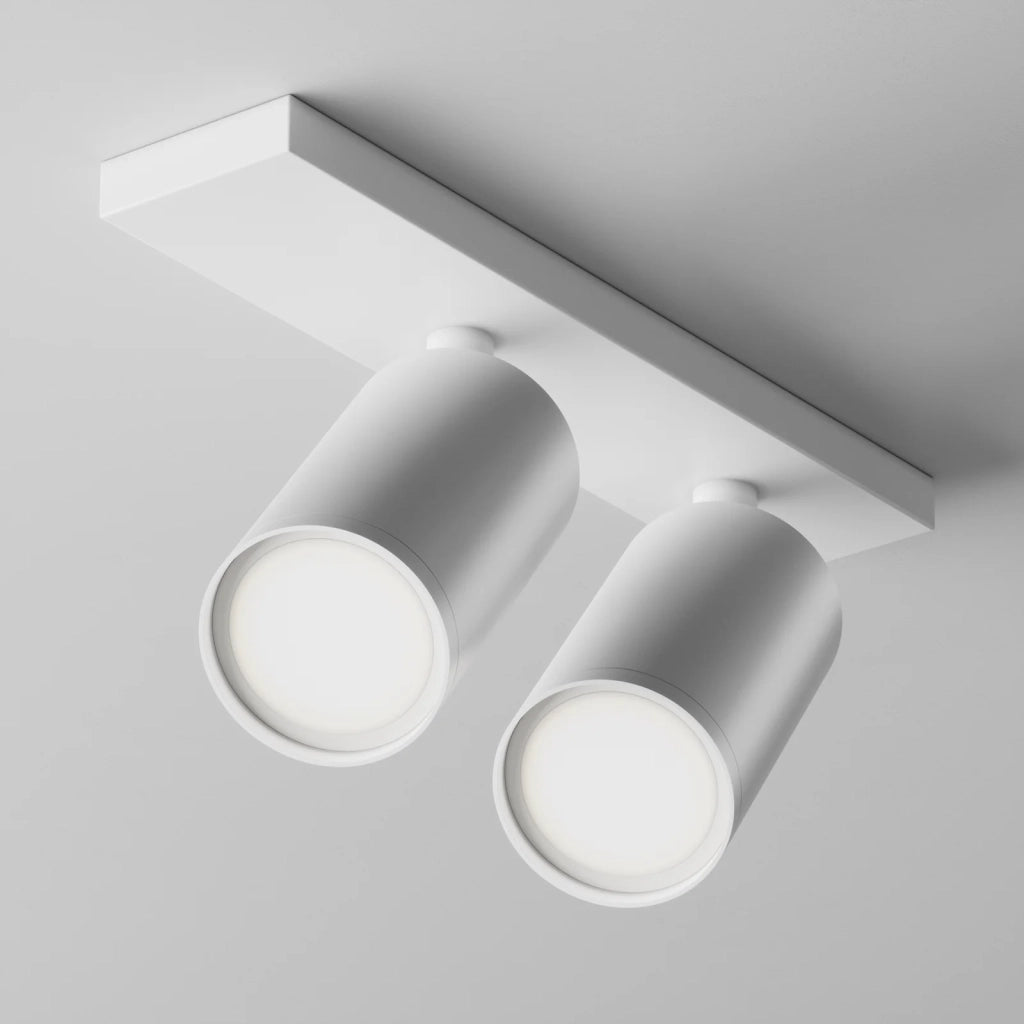 Maytoni Lampada da soffitto moderna FOCUS S 2 luci GU10 bianco metallo