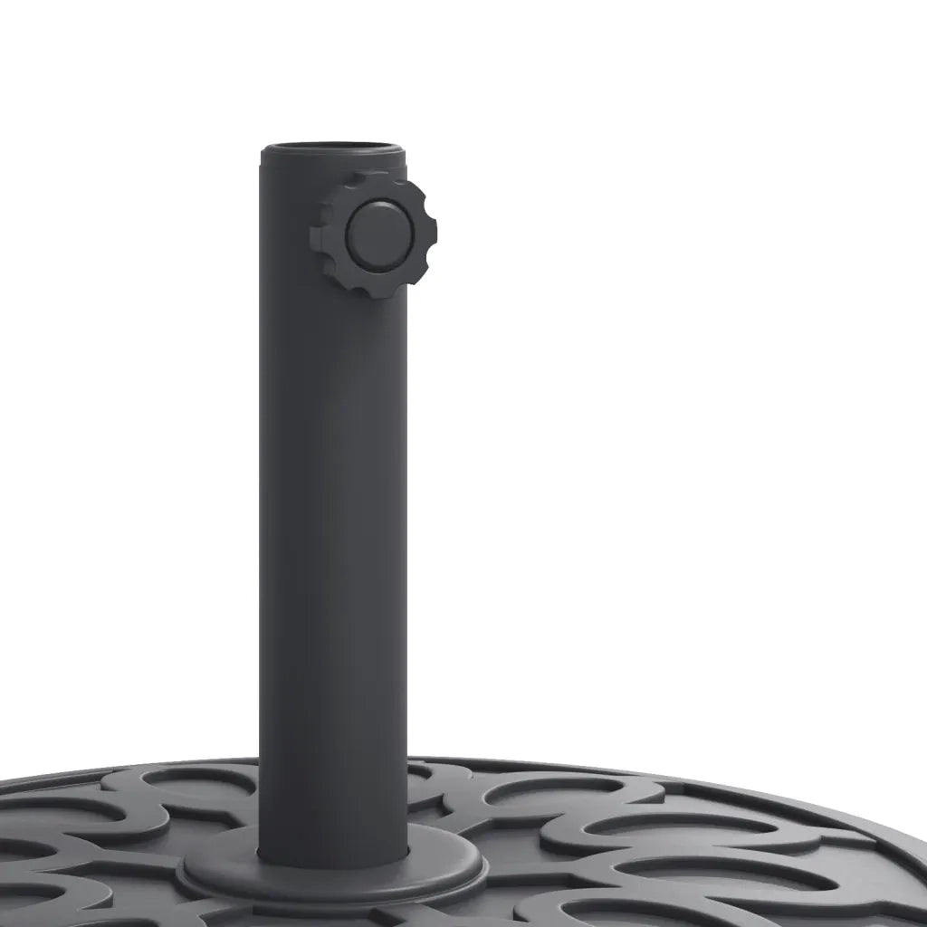 Base per ombrellone-Supporto per ombrellone con Ruote per Pali ?38/48 mm 27 kg Rotonda 797047