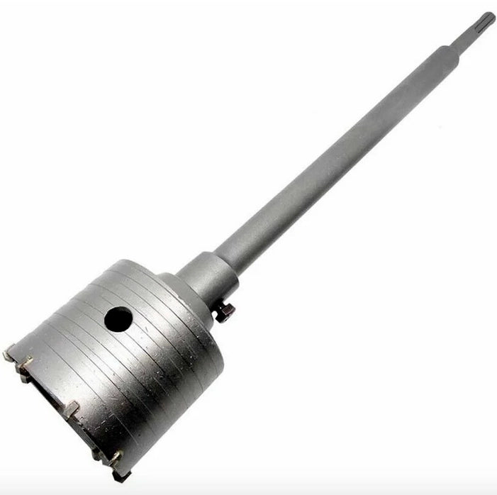 FRESA A TAZZA CAROTATRICE MURO CON ASTA MURO CEMENTO MATTONI 160 mm ASTA SDS PLUS 650 mm