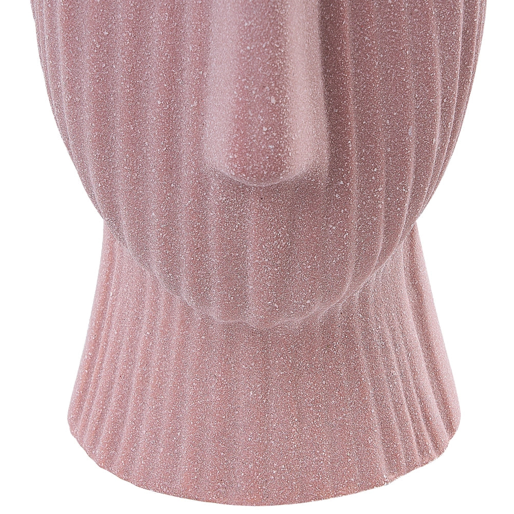 Vaso in gres porcellanato pesca Vaso a forma di viso minimalista da 25 cm