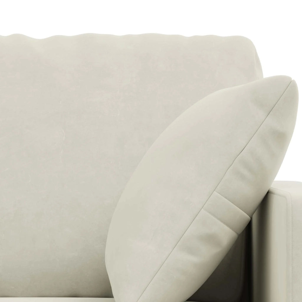Set di divani 2 pcs Crema 198 x 78 x 80 cm Velluto 3407602
