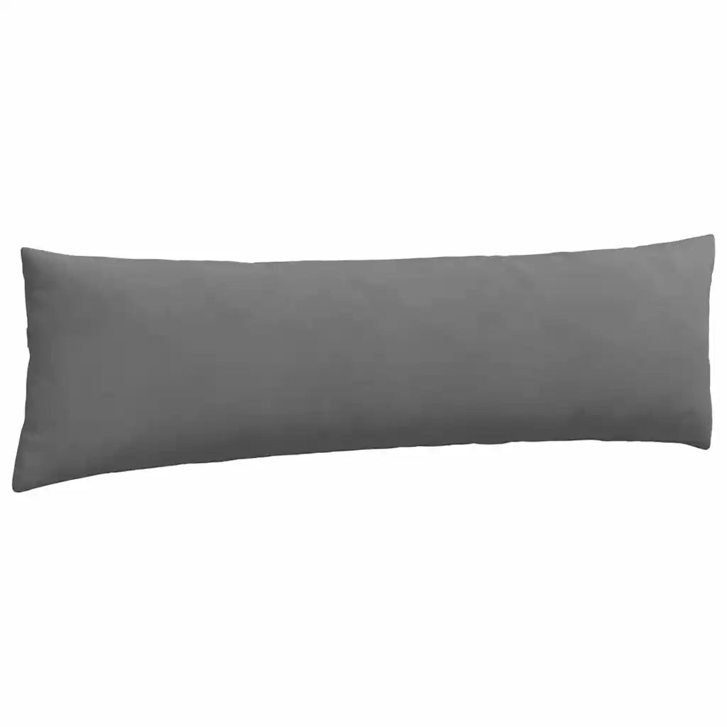 Cuscini da Divano 2 pz-Set di 2 Cuscini per Sofa Grigio scuro 145 x 40 cm Tessuto 998184