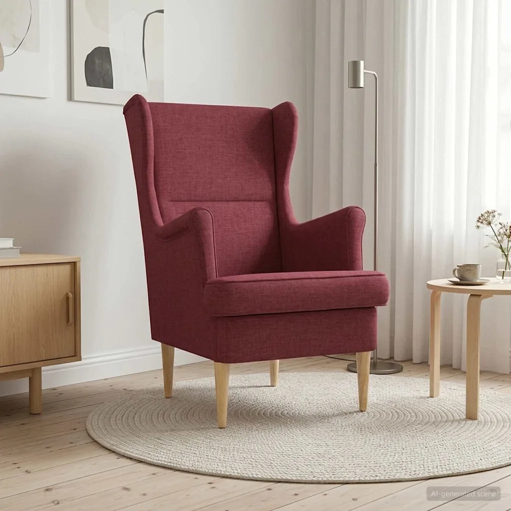 poltrona Rosso Vino Tessuto 42029858