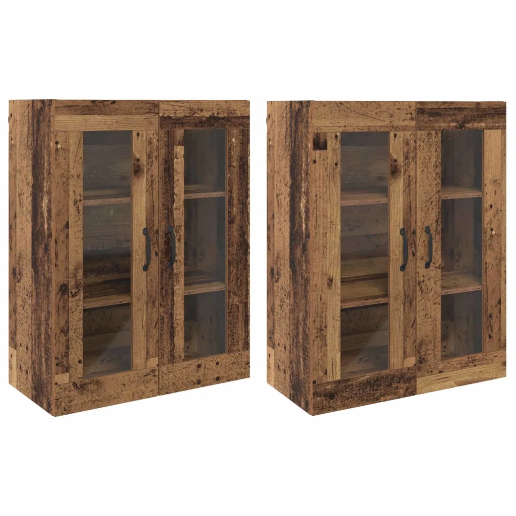 Armadi da Muro 2 pcs Legno vecchio 69,5 x 34 x 90 cm 3394536