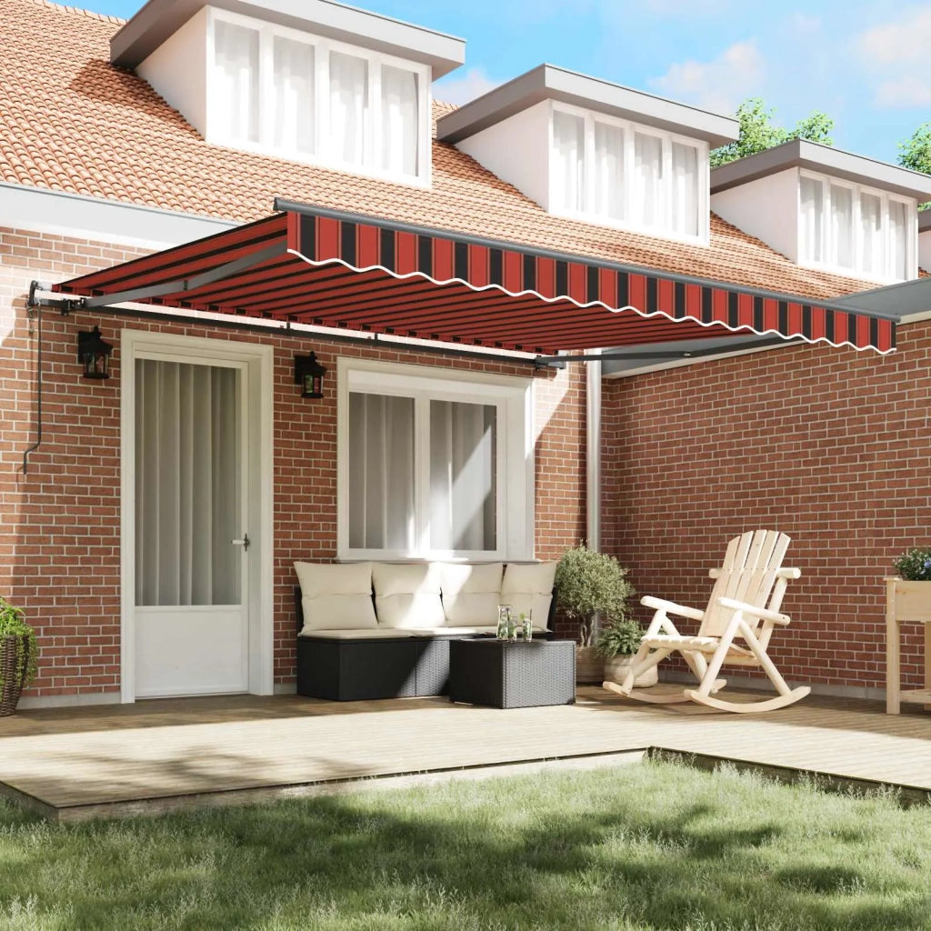 Tenda Retrattile arancione e marrone 400 × 350 cm 3330741