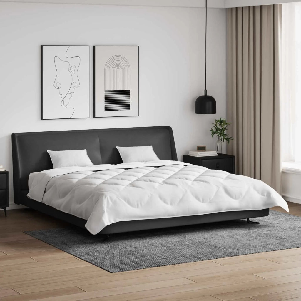 Piumone | Duvet con Cuscini con cuscino 3 pz Bianco Microfibra