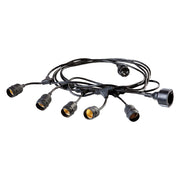 LUMINARIA 'ENJOY' cavo mt.5 - 5 portalampade - bianco  - SOVIL