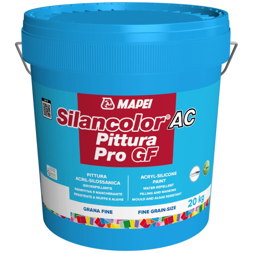Idropittura acrilsilossanica mediterraneo ponente antimuffa per interni ed esterni *** formato 5 kg, confezione 1