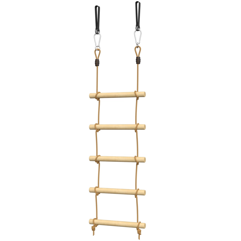Scala per Bambini 3-8 Anni ¨C Xylo ¨C Legno e PE 5 Pioli con Fibbie