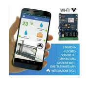 MODULO SCHEDA PER DOMOTICA WIFI WI-FI 4 USCITE PER CANCELLI AUTOMATICI GARAGE