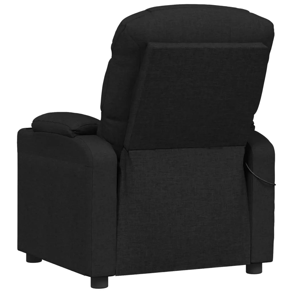 Poltrona Massaggiante Elettrica Nera in Tessuto 3143505