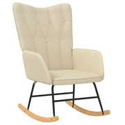 Sedia a Dondolo Crema in Tessuto CFW4774072