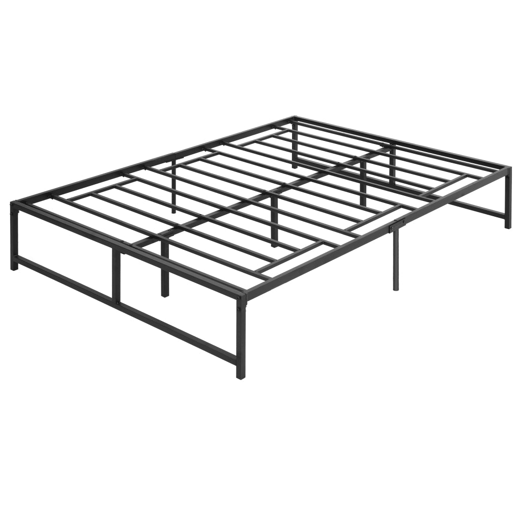 Letto Matrimoniale Contenitore in Metallo ¨C Zephmum ¨C Nero 135x190 cm