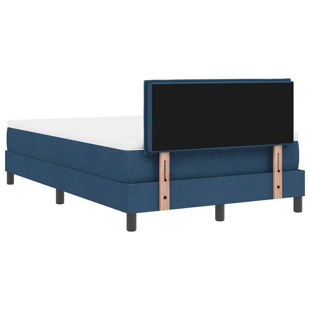 Letto a molle con cuscino con testiera Blu 120 x 200 cm Tessuto 3338607