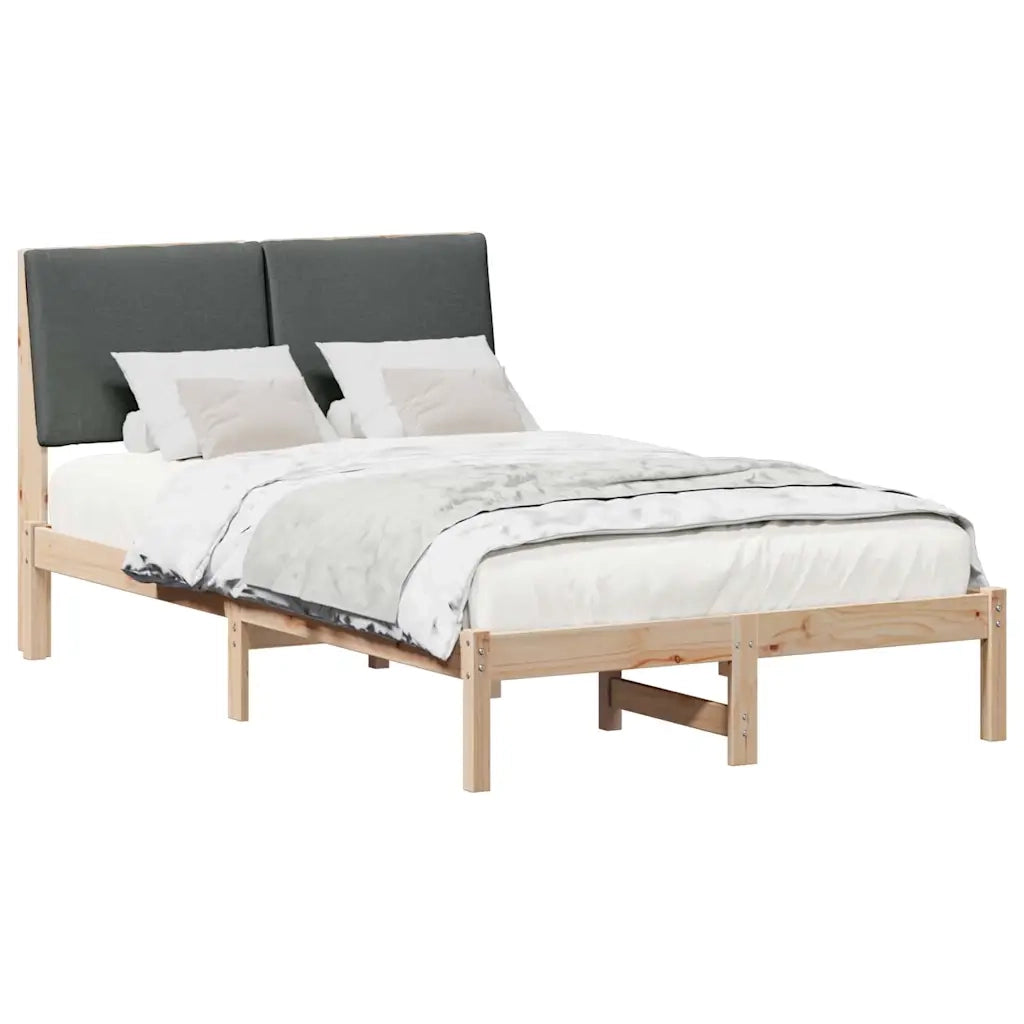 Struttura del Letto marrone e grigio scuro 120 x 190 cm