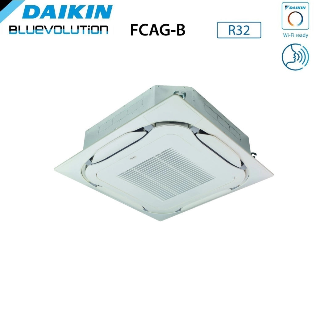 Climatizzatore Condizionatore Daikin Bluevolution a Cassetta Round Flow 21000 Btu FCAG60B R-32 Wi-Fi Optional con Griglia Standard Inclusa - Garanzia Italiana