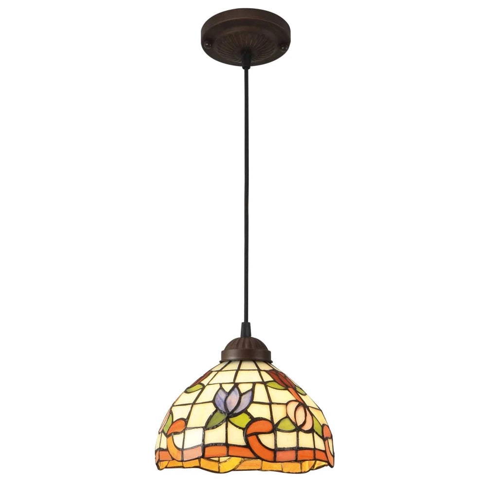 LÚZETE - LAMPADA DA SOFFITTO A 1 LUCE 20 CM TIFFANY BLOSSOM