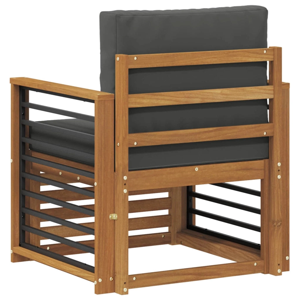 Set di divani da esterno Legno di Acacia Massello e Poliestere 3436367