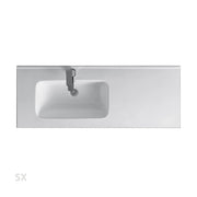 Consolle con vasca laterale LINPH Vasca SX 101x46x18