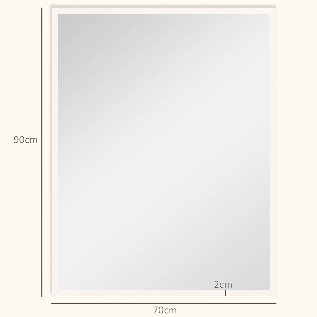 Specchio da Bagno 70x90 cm ¨C zephmum ¨C Bianco