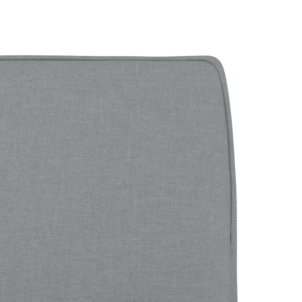 Poltrona | Sedia Lounge Grigio Chiaro 52x75x76 cm in Tessuto