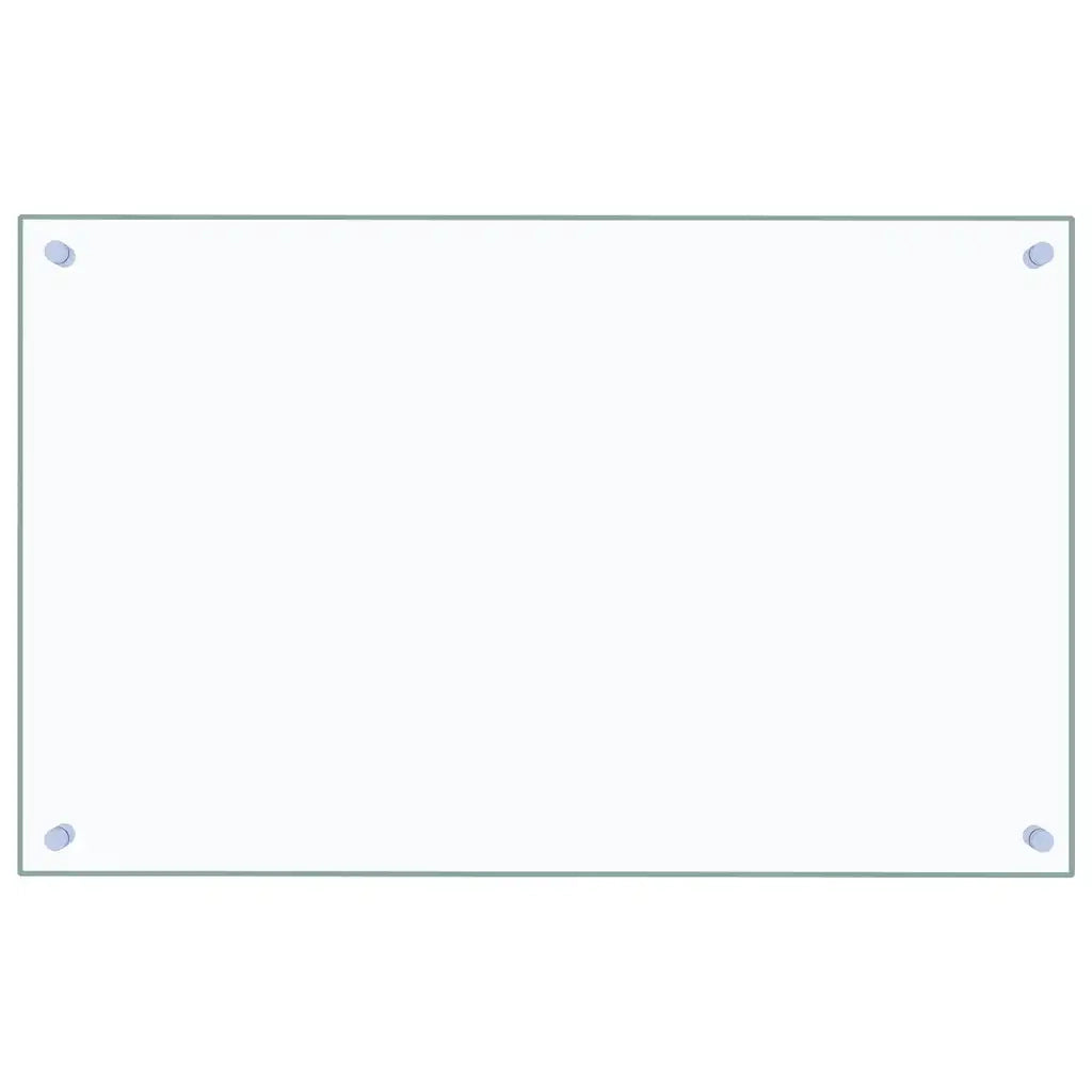 Paraschizzi per Cucina Trasparente 80x50 cm in Vetro Temperato 249470