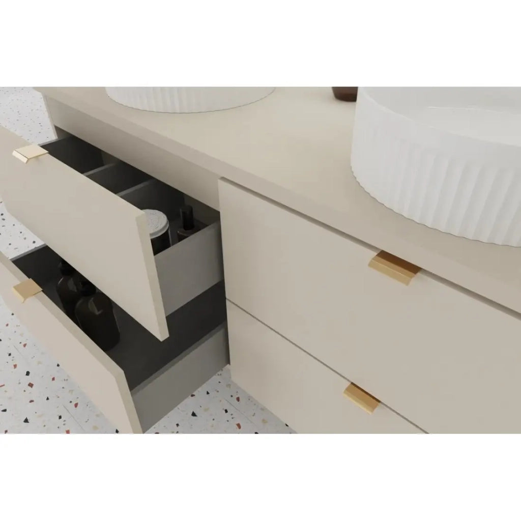 Set da bagno BELLA: mobile sottolavabo 120cm + piano per lavabo