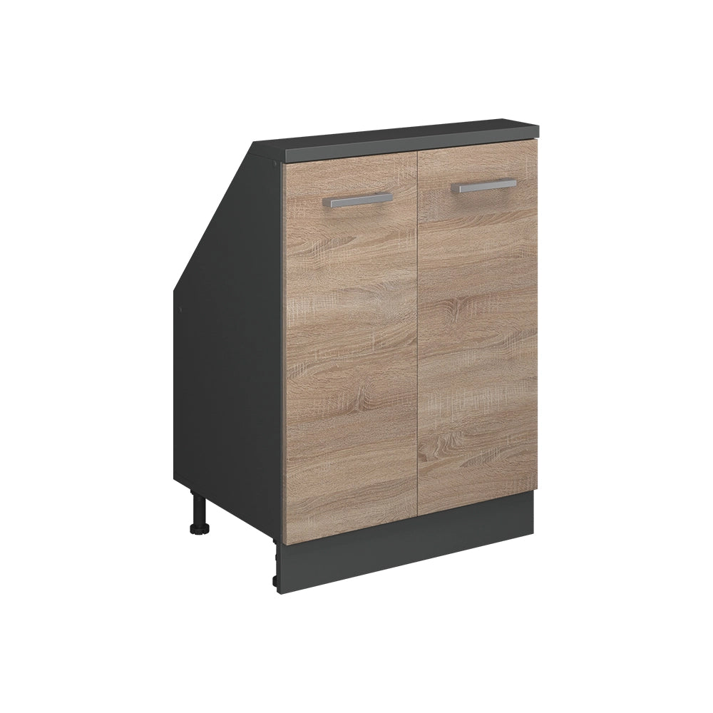 Mobile sottotetto Rion Sonoma/Antracite con 2 porte Vicco