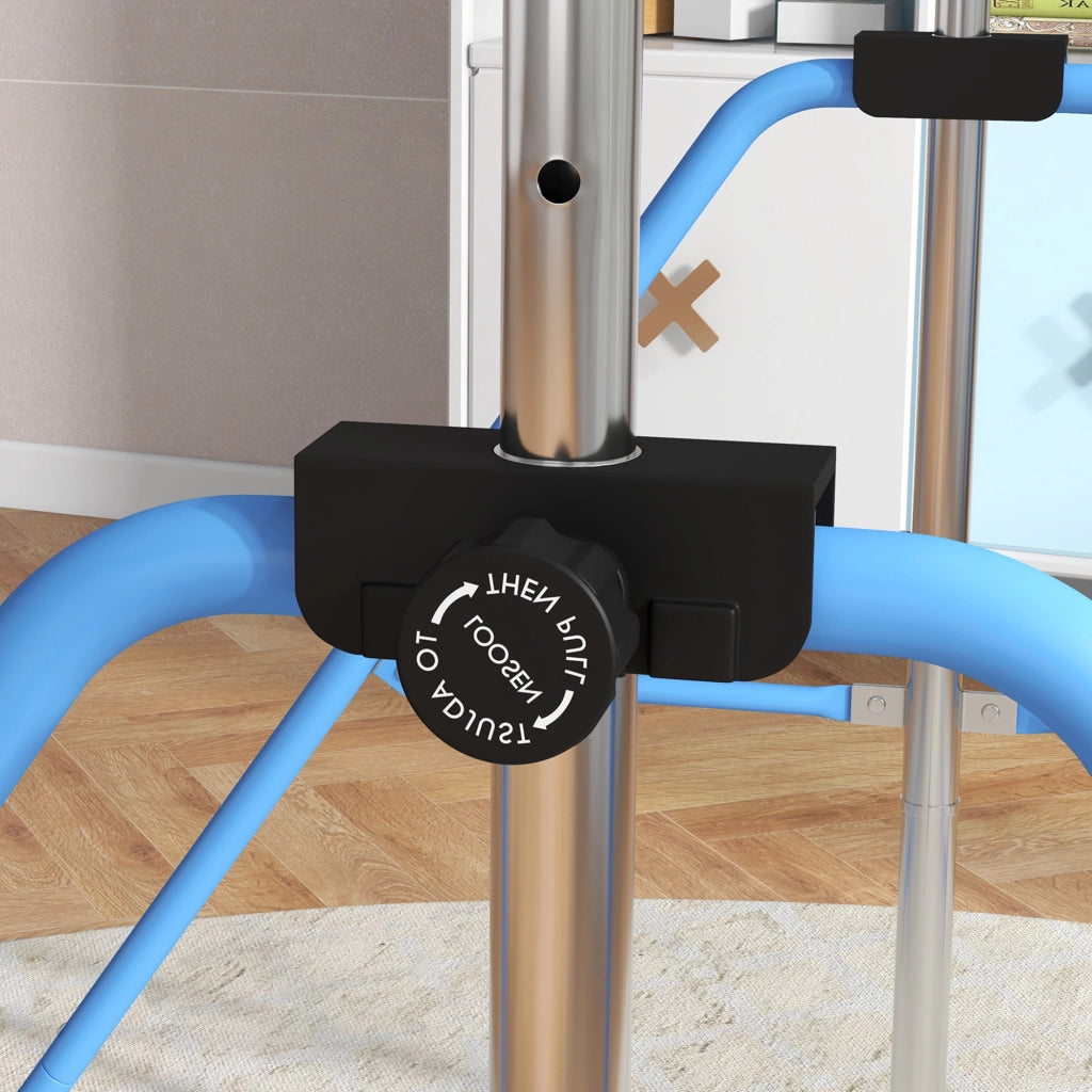 Sbarra Ginnastica per Bambini con Anelli Regolabile ¨C zephmum ¨C Blu