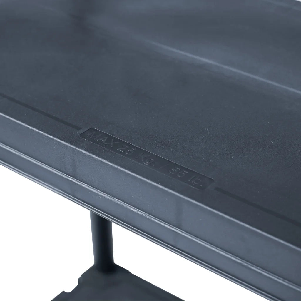 Scaffale Nero 125 kg 60x30x180 cm in Plastica 45674