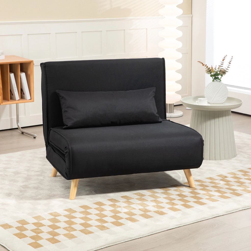 Poltrona letto ¨C Minimal ¨C nero 94x78x80 cm