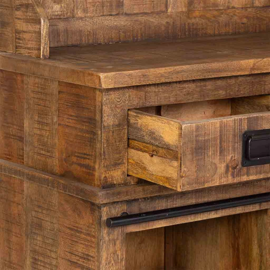 Credenza in legno marrone 145x42x130h cm
