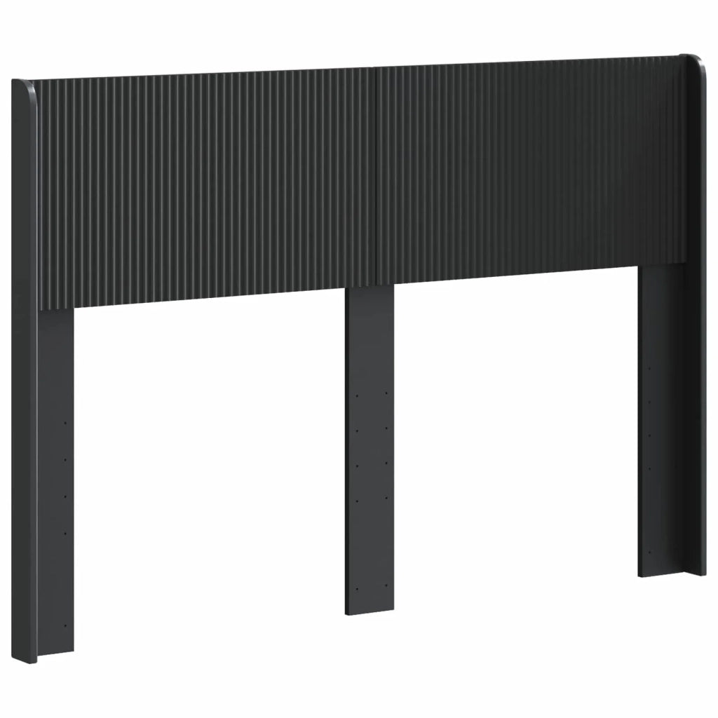 Testiera Letto Nero Legno ingegnerizzato 889716